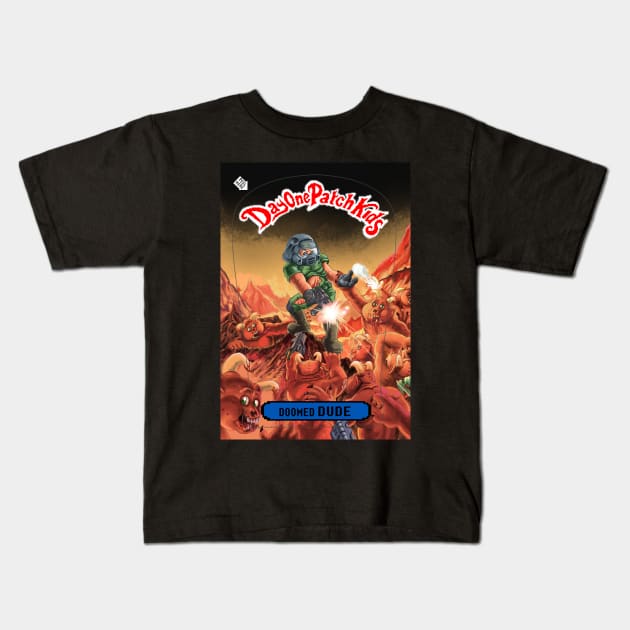 Day One Patch Kids 019 ( Doomed Dude ) 80s toys Kids T-Shirt by RottenTanuki